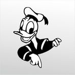 70 cm Daffy Duck Folyo Sticker