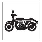 70 cm Motorsiklet Folyo Sticker