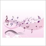 70 cm Müzik Notası Folyo Sticker