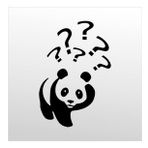 70 cm Panda Folyo Sticker