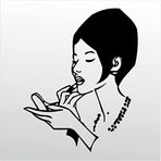 70 cm Ruj Folyo Sticker