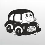 70 cm Tatlı Araba Folyo Sticker