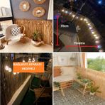 70 Cm X 7 Metre Doğal Kamış Hasır Bahçe Çiti Bambu Çit Balkon Çiti