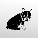 70 cm Yavru Köpek Folyo Sticker