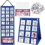 70 Kartlar Li Çocuklar Için Görsel Günlük Çizelge Grafik Materyalleri Montessori Öğrenme Eğitim Toycolor: Mavi (Yurt Dışından) - kutu oyunları