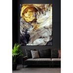 70 x 100 Sürreal Silver & Gold Kanvas Tablo - 70 x 100 cm - Renkli