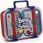 700 ml Iki Bölme Paslanmaz Çelik Bento Lunch Box Yeni Nesil Sefer Tası Metal Kaşık Hediyeli Ff - Çok Renkli