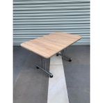 70*110 Pratik Tekerlekli Farklı Ren ve Desen Metal Ayaklı Masa, Orta Sehpa,çalışma Masası - 60*100 - SONOMO