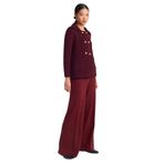 70167 Beli Lastikli Triko Pantolon-Bordo M. STD
