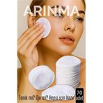 70'Li Kozmetik Disk Pamuk Premium Makyaj Temizleme Pamuğu Tonik Ve Oje İçin Çift Taraflı Diskler 722983