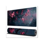 70X30 cm Kiraz Çiçeği Temalı Kaydırmaz Taban Speed Yüzey Oyuncu Mouse Pad Gaming
