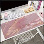 70X30 cm Mermer Temalı Kaydırmaz Taban Speed Yüzey Oyuncu Mouse Pad Gaming