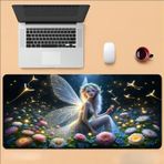 70X30 cm Peri Kızı Temalı Kaydırmaz Taban Speed Yüzey Oyuncu Mouse Pad Gaming