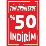 70X50 cm 5mm Dekota (Forex) Malzeme Üzerine Uv Baskı Ayaklı %50 Indirim Levhası (Küçük Boy)