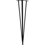 71 Cm Firkete Metal Mil Masa Sehpa Ayağı Siyah