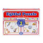 7196 Çark Puzzle Hayvanlar Taşıtlar 60 Parça