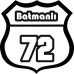 72 Batman Plaka Numarası Sticker Araba Yapıştırma
