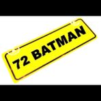 72 BATMAN Yazılı Sarı Dekor Plaka Sök Tak Pratik yeni nesil
