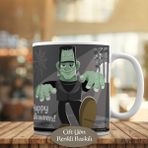 721474 Yeşil Frankenstein Cadılar Bayramı Kupa Bardak