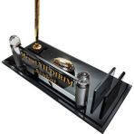 7/24 Hediye Kişiye Özel Kristal Masaüstü Kalemlik Ofis Makam M188 Fume Gold