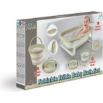 7272 Katlanabilir 3'Lü Bebek Banyo Seti Eco -Yeşil
