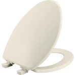 7300SLEC 346 Klozet Kapağı Yavaş Kapanır ve Kolay Temizlenir, Bisküvi/keten Için 1 Paket Uzatılmış - 000-Siyah - Option-1