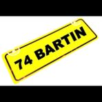 74 BARTIN Yazılı Sarı Dekor Plaka Sök Tak Pratik yeni nesil