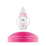 744 Pp Kulplu Biberon 150 Ml 6-18 Ay - Pembe