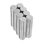 75 Adet 10x2 mm Yuvarlak Güçlü Neodyum Mıknatıs (Çap 10 mm Kalınlık 2 mm)