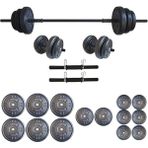 75 kg Halter Seti Dambıl Ağırlık ve Vücut Geliştirme Aleti 75 kg Spor - 0,5 kg - Beyaz