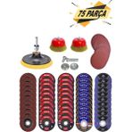 75 Parça Spiral Taşlama ve Zımpara Seti, Ahşap, Metal, Inox Kesme Diski - Seçenek 1