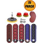 75 Parça Spiral Taşlama Zımpara Diski Seti, 115 Mm, Çok Amaçlı Kullanım - Seçenek 1