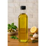750 ml Kilitli Kapaklı Yağ ve Sirke Şişesi Yağlık Zeytinyağ Sıvıyağ Şişesi Şeffaf Cam Yağdanlık
