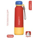 750 Ml Pipetli Sızdırmaz Paslanmaz Çelik Termos Matara El Askılı Bpa İçermez 750Ml 1106Ff