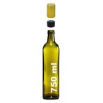 750 ml Yeşil Maraska Kilitli Sızdırmaz Kapaklı Yağ Şişesi 750 Cc Kapüşonlu Köşeli Cam Şişe 1 Adet