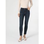759 Lara Orta Bel Dar Paça Super Slim Fit Jean Kadın Jean Pantolon Cl1056274