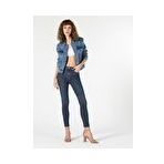 759 Lara Orta Bel Dar Paça Super Slim Fit Kadın Jean Pantolon