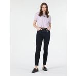 759 Lara Süper Dar Kesim Normal Bel Dar Paça Kadın Koyu Mavi Jean Pantolon Cl1057898