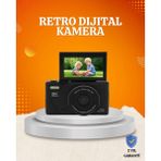 75MP 5k Video Destekli Dijital Kamera 18X Zoom Çok Eksenli Stabilizasyon