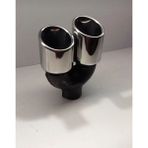 76 mm Çiftli Sol Parlak Nikelaj Egzoz Ucu