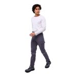7/7 Gabardin Kışlık Gri Işçi Pantolonu Kalın Reflektörlü Iş Pantolonu Gri-S