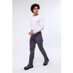 7/7 Gabardin Kışlık Gri Işçi Pantolonu Kalın Reflektörlü Iş Pantolonu Gri-XL
