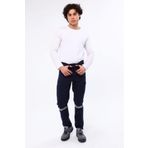 7/7 Gabardin Kışlık Lacivert Işçi Pantolonu Kalın Reflektörlü Iş Pantolonu Lacivert-4XL