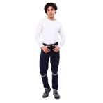 7/7 Gabardin Kışlık Lacivert Işçi Pantolonu Kalın Reflektörlü Iş Pantolonu Lacivert-XS