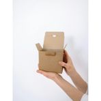 7,7x7,7x9 Cm-Kilitli Kutu- E-Ticaret Kutusu-Mum Kutusu-Karton Kutu-Kraft- 50 Adet - Kahverengi