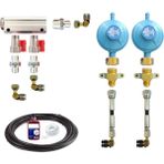 7A Mühendislik Karavan Lpg Dağıtıcı Kollektör Iç Tesisat Seti 2 Çıkışlı