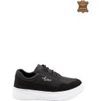 7AdımdaAşk Erkek Sneaker Hakiki Deri Ayakkabı 082Y24E40741 - Siyah - Beyaz