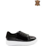 7AdımdaAşk Erkek Sneaker Hakiki Deri Ayakkabı 082Y24E40746 - Siyah - Beyaz