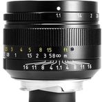7artisans Leica M-Mount Siyah 50 mm F1.1 Fixed Lens
