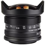 7artisans M43 Panasonic ve Olympus Mount 7.5 mm F2.8 APS-C Fisheye Fixed Lens